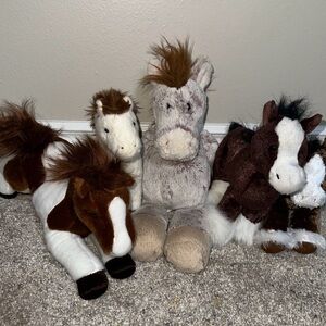Aurora Mary Meyer Douglas Pinto Clydesdale Plush Lot Horse Pony Set of 5